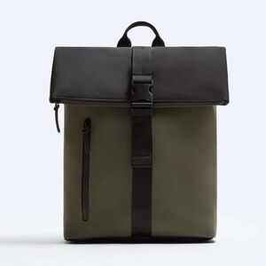 NWOT. Zara Rubberized Backpack with Valve.